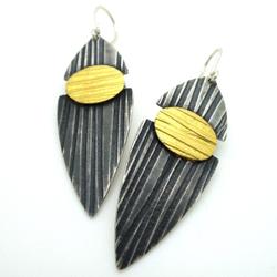 Split Lines Drop Earrings by Jessica Briggs. Product thumbnail image