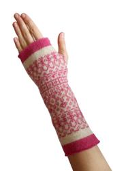 Fingerless Mittens Pink by Suzie Lee. Product thumbnail image