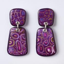 Amethyst Pebble Earrings by Melanie Muir. Product thumbnail image